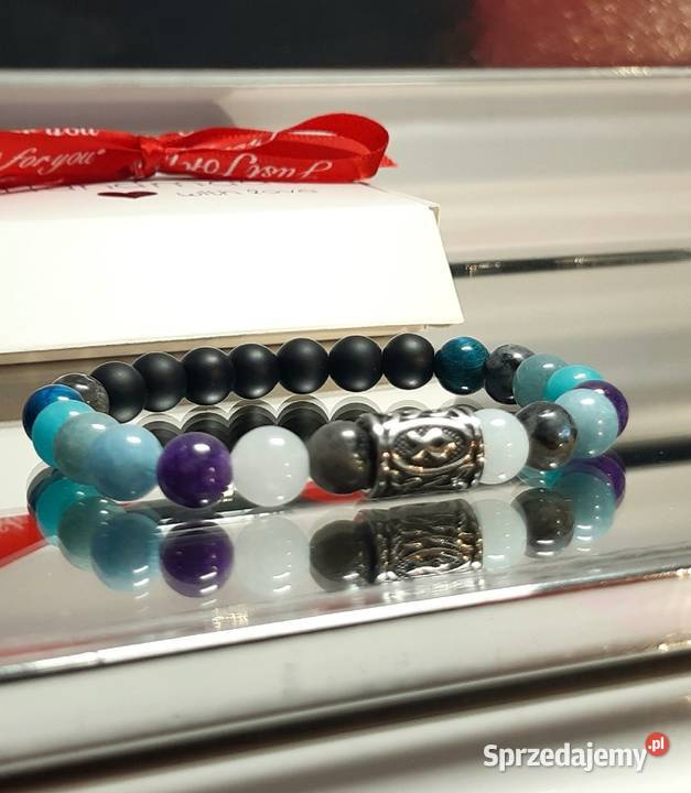BRANSOLETKA KAMIEŃ NATURALNY MĘSKA DAMSKA NA mazowieckie Warszawa
