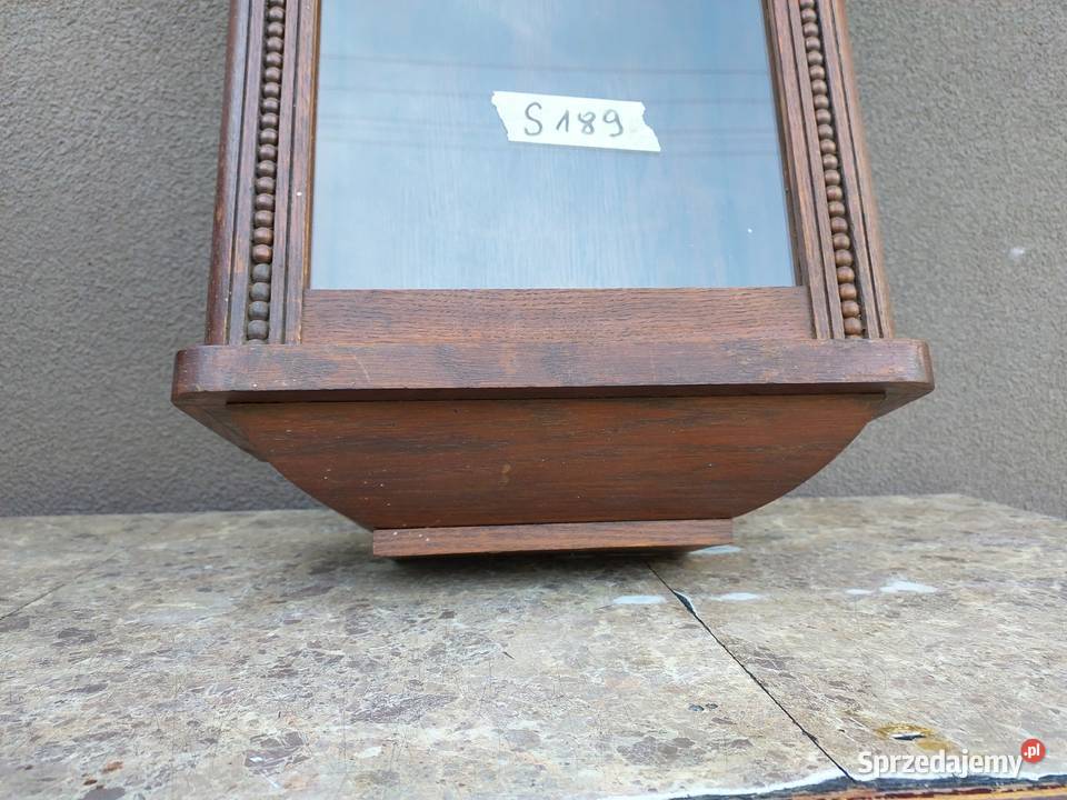 S189 Skrzynia obudowa starego zegara Tczew