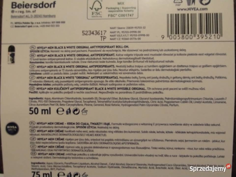 Sensitive Elegancję Nivea zestaw prezentowy Łódź
