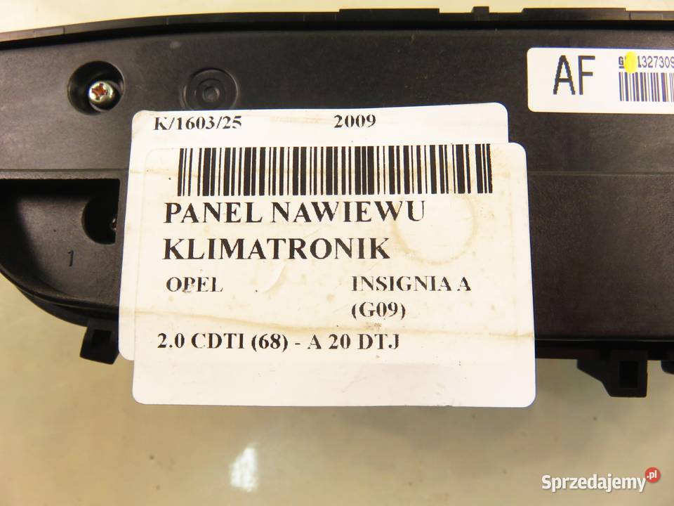 KLIMATRONIK OPEL INSIGNIA A G09 13273098