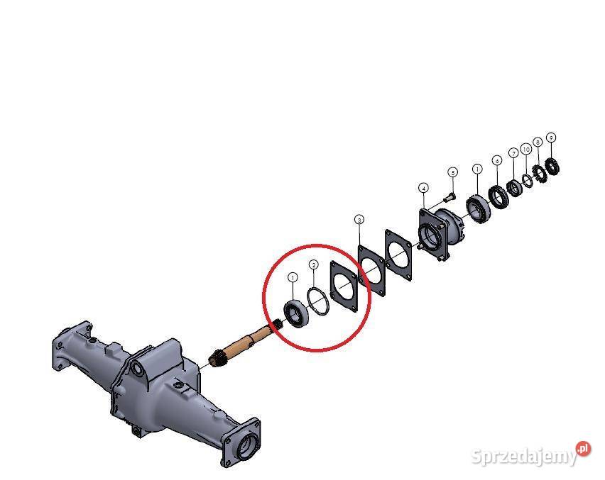 O Ring 25 przedniego wałka Mitsubishi VST Skrzynia biegów Tajęcina