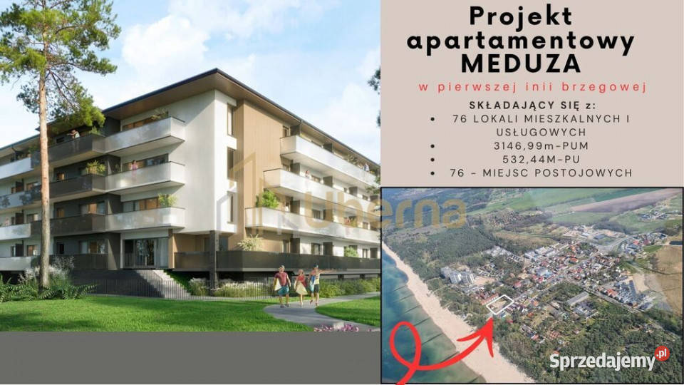 Apartamentowiec Meduza 76 lokali 100 m morza Dziwnówek