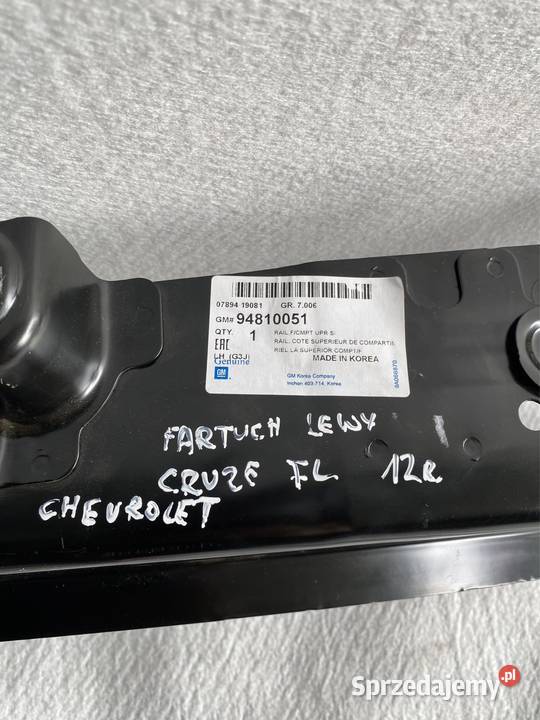 Fartuch lewy przód Chevrolet Cruze Lift 2012r Jasienica