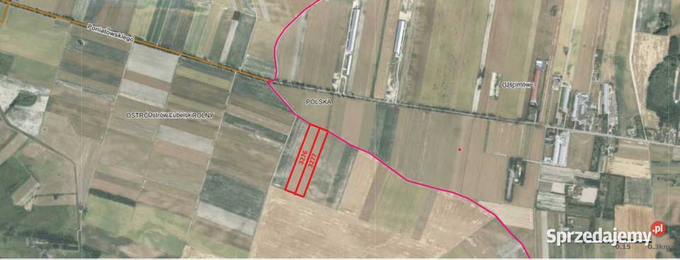 Działki rolne 5ha Ostrów LubelskiGłębokie Ostrów Lubelski