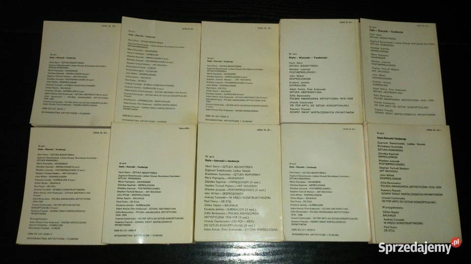 Książki z serii Style Kierunki Tendencje Zielona Góra