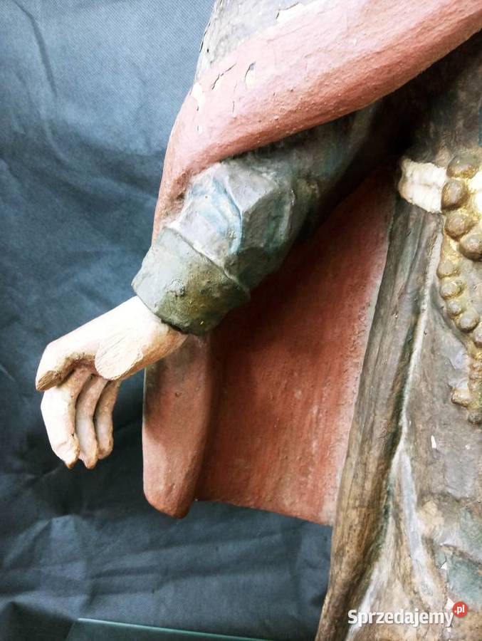 Rzeźba Święty Antoni 695 Drewno Dąb lubuskie Nowa Sól