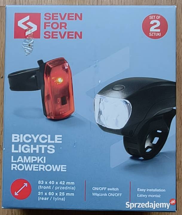 Oświetlenie rowerowe lampki led Części i akcesoria małopolskie Wola Radziszowska