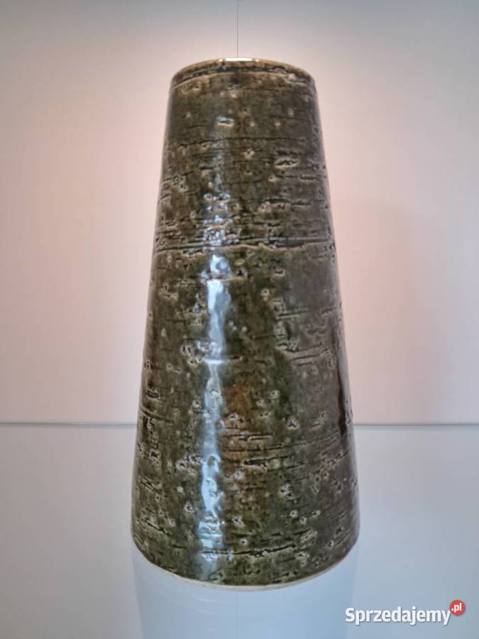 Wazon ceramka chamotte Treboda Keramik zielony Kraków