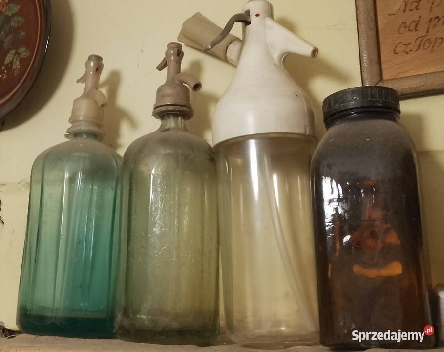 Stare syfony szklane butelka