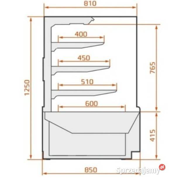 Witryna Cukiernicza CARINA 04 DOSTĘPNA Gastronomia Stargard sprzedam