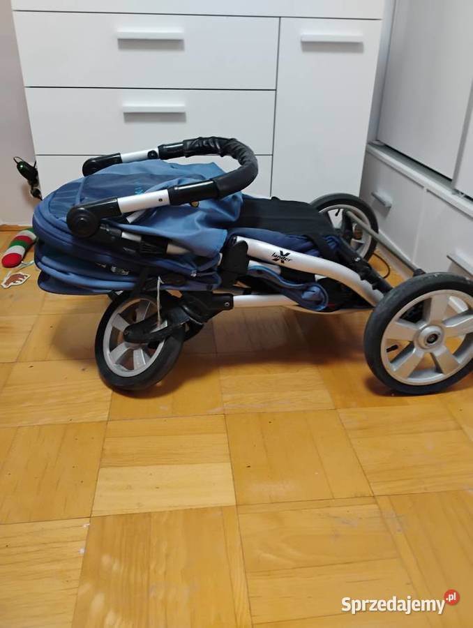 Sprzedam wózek 3w1 Xlander XA niebieski Łomża sprzedam