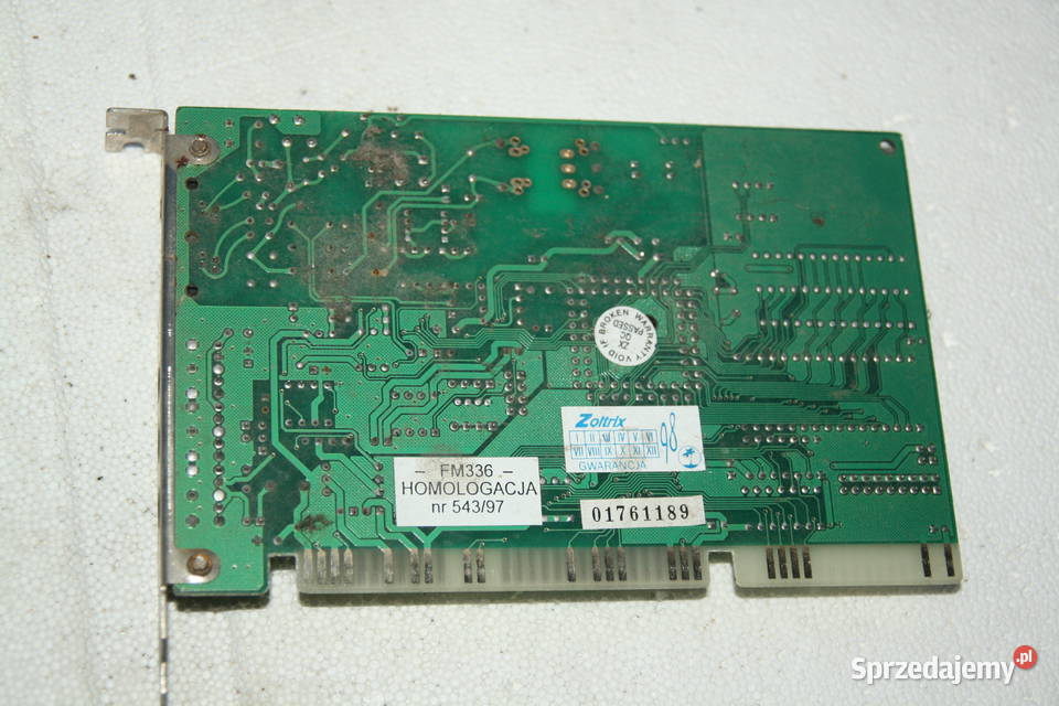 8bit modem telefoniczny wewnetrzny ISA 16bit zachodniopomorskie Stargard