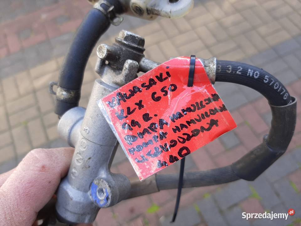 Kawasaki KLX 650 C pompa hamulcowa tył przewód mazowieckie Warszawa sprzedam