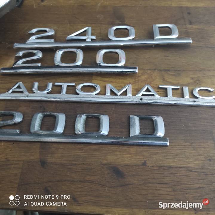 emblematy do Mercedesa 123124 różne Części samochodowe sprzedam