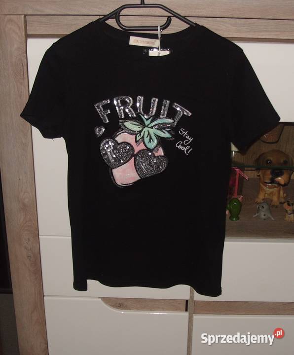 Jean Louis Francoise TSHIRT z cekinową Truskawką wielkopolskie Rawicz sprzedam