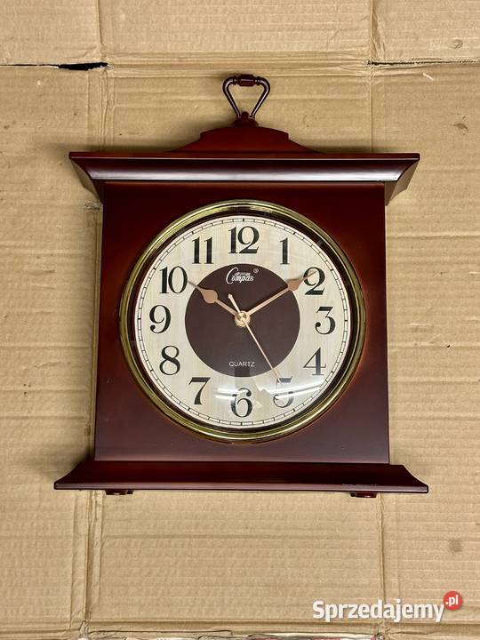 Zegar kominkowy duży brązowy Kraków