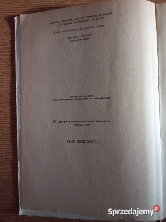 Tablice matematyczne fizyczne chemiczne i studia
