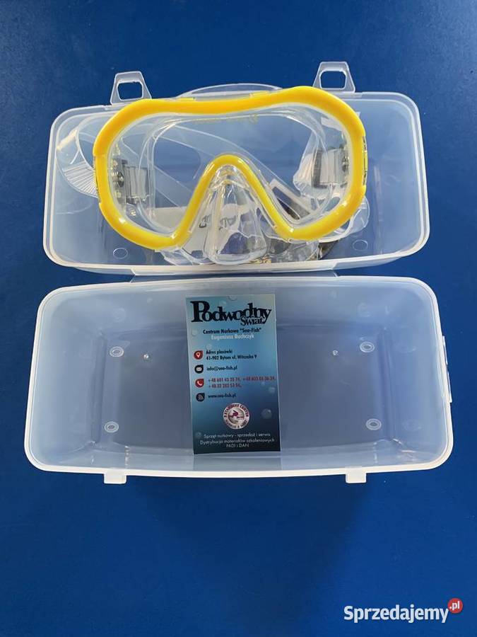 Maska nurkowa Junior dzieci przezroczysty Bytom