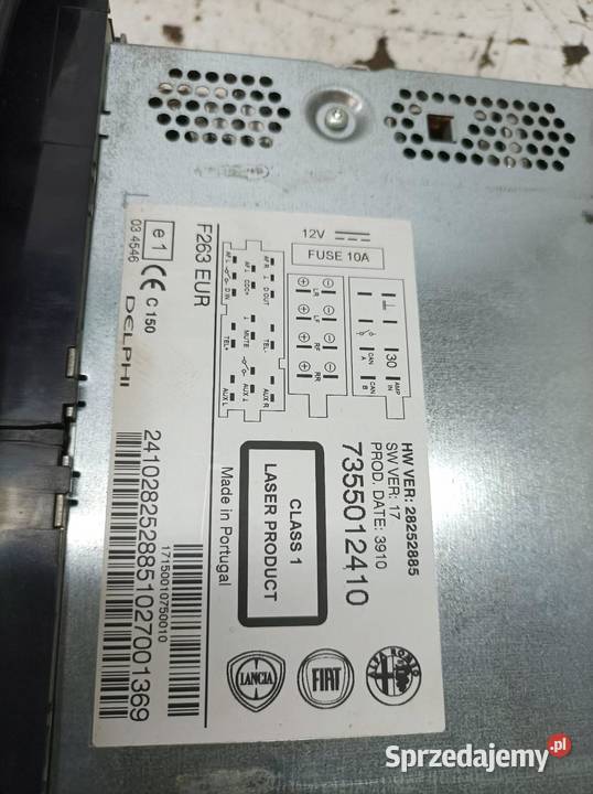 RADIO 7355012410 Fiat Doblo II 2009