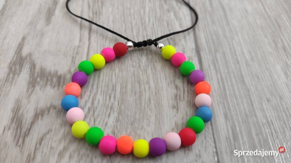 Bransoletka z koralików neon Lipsk