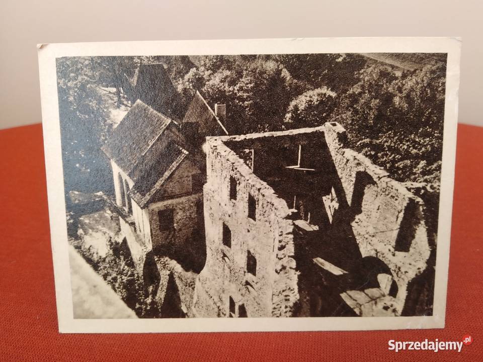 Zamek Grodno Pocztówka z 1965 roku Wałbrzych