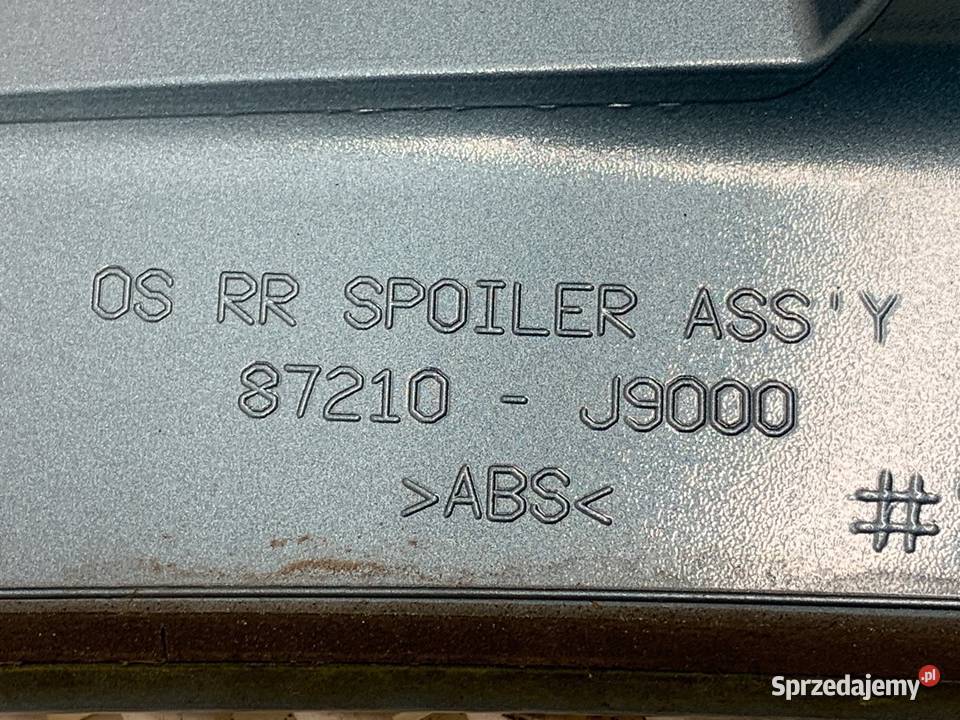 SPOILER TYŁ HYUNDAI KONA Crossover 87210J9000