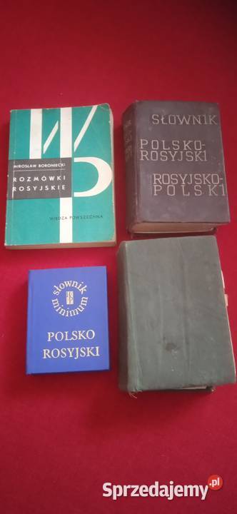 Stare słowniki Polsko Rosyjskie Antykwariat Świdnica