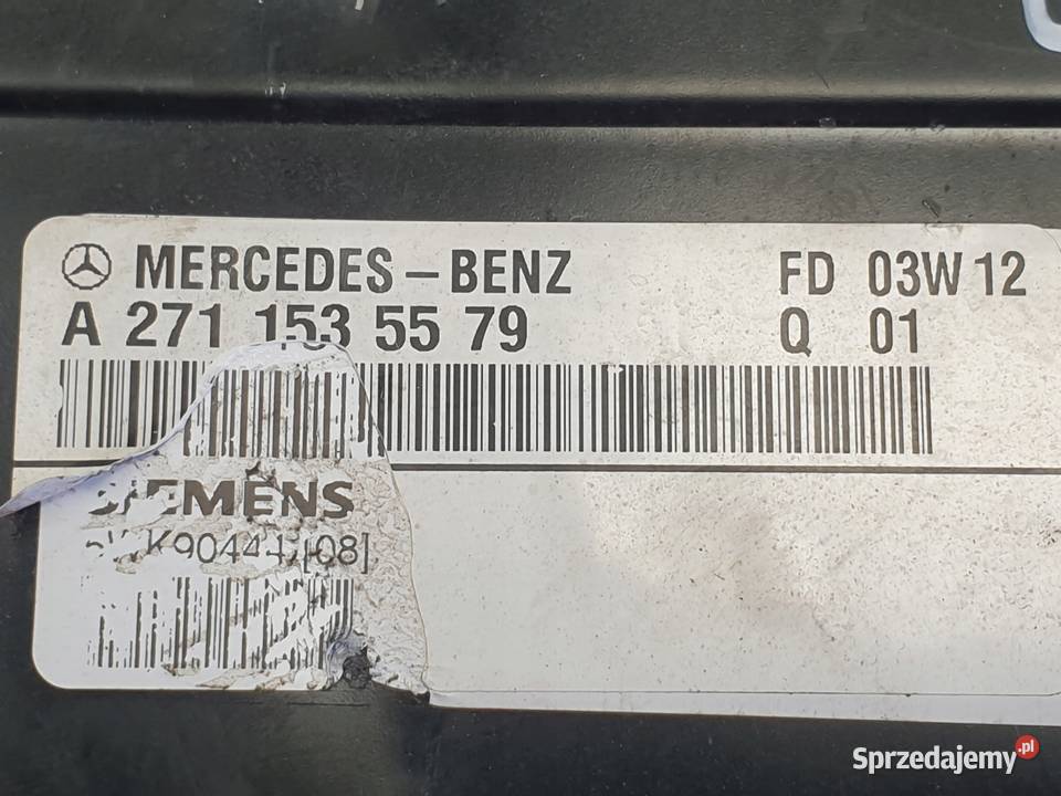 Mercedes W209 18 K STEROWNIK SILNIKA A2711535579 Komputery