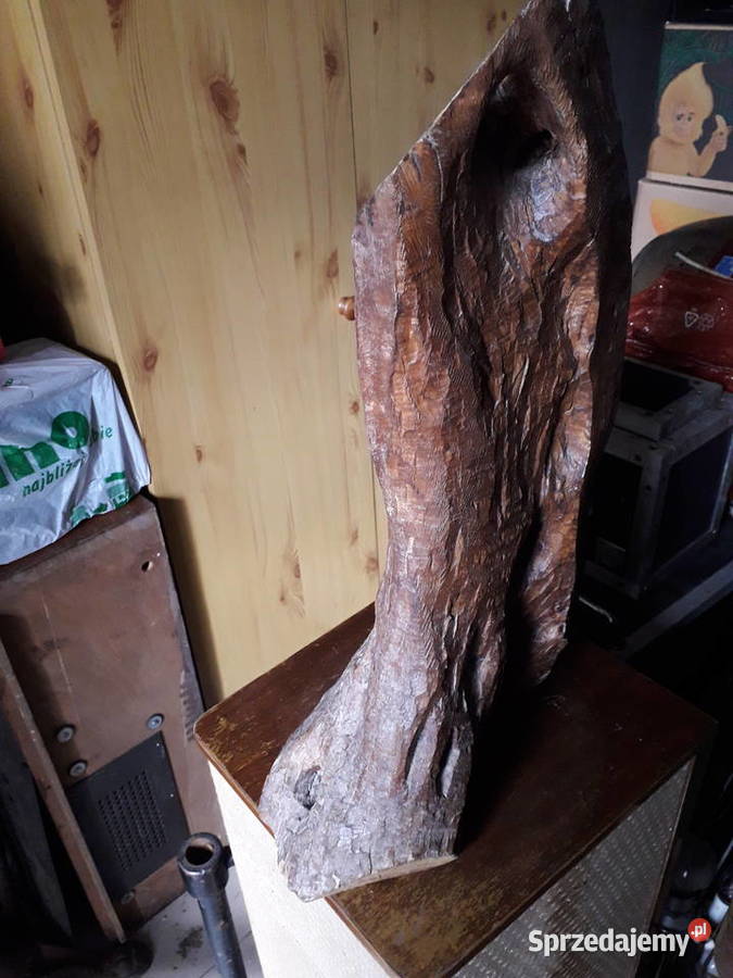 Duża rzeźba drewniana Warszawa