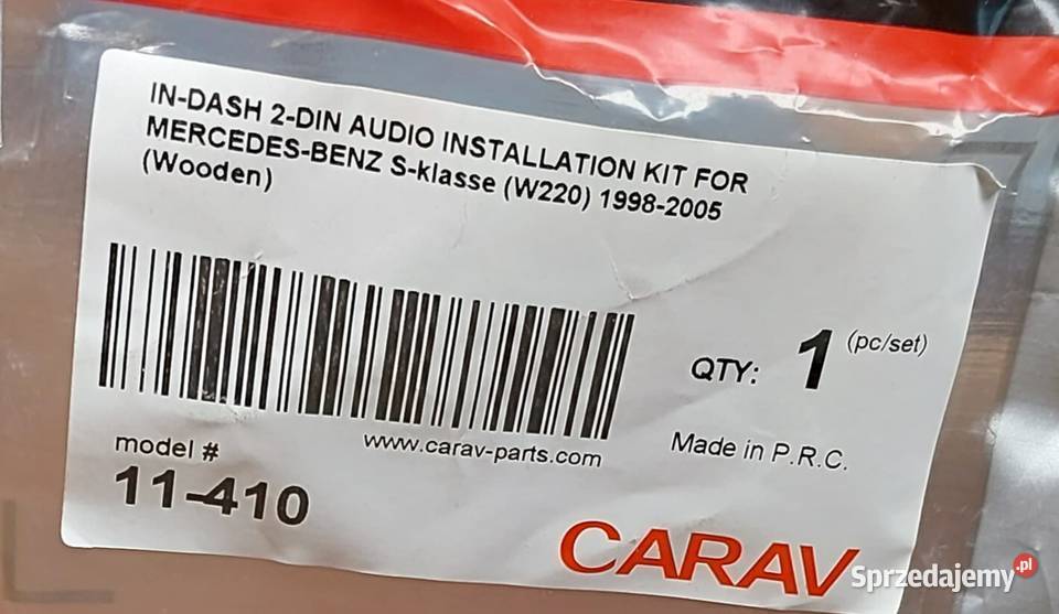 CARAV 11410 RAMKA RADIA 2 DIN MERCEDES W220 osobowe Wyposażenie wnętrza dolnośląskie Mielęcin
