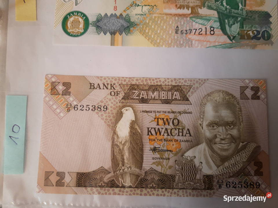 Banknot kolekcjonerski Zambia Tadżykistan Ruda Śląska