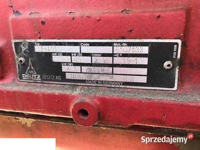 Deutz Fahr F3L913 Silnik Części Jastrzębniki
