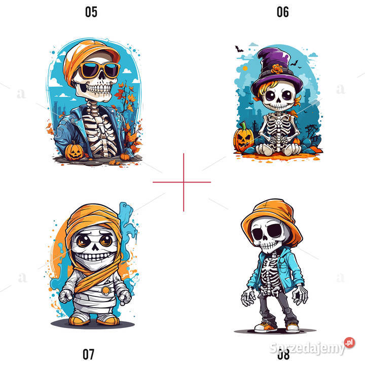 Grafiki Wektorowe Halloween do Nadruków na Pozostałe małopolskie Kraków