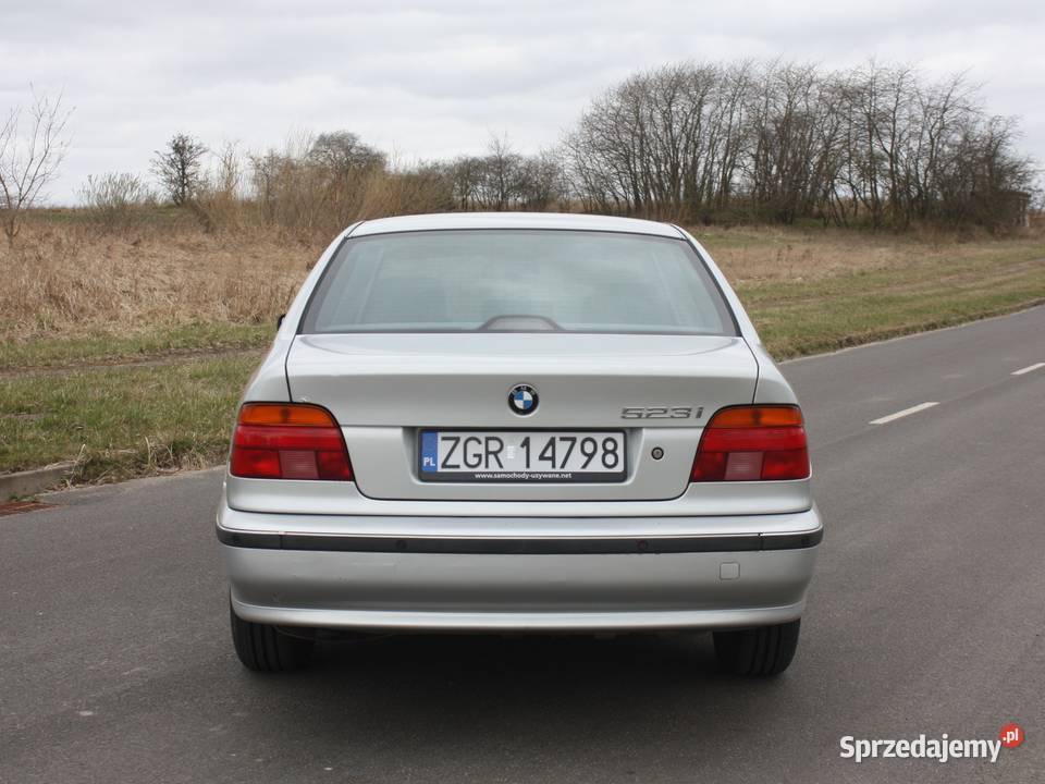 BMW 523i sedan KLIMA skóra zar w skórzana tapicerka Gryfino