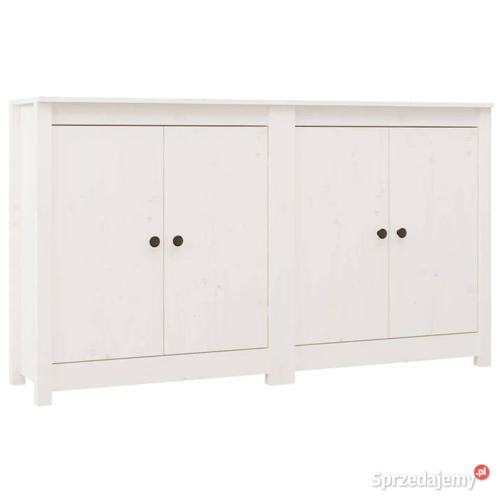 Szafki 2 białe 70x35x80 lite drewno sosnowe Warszawa