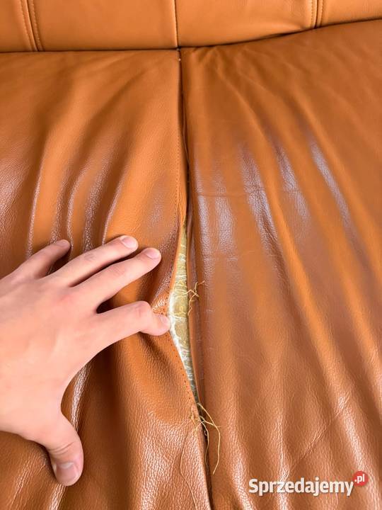 Skórzana sofa rozkładana z funkcją spania Kraków sprzedam