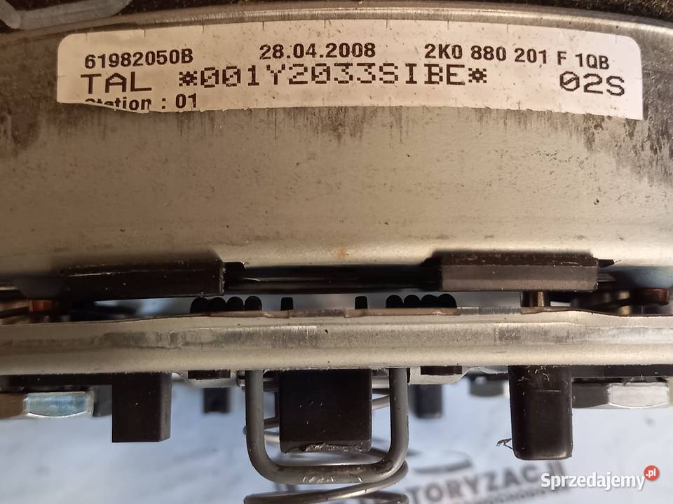 VW GOLF V 07r AIRBAG poduszka kierowcy Rok produkcji 2007