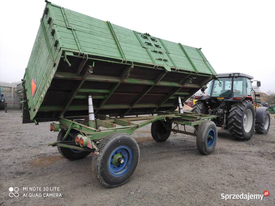 Przyczepa wywrotka na 2 strony boki 10 ton Rolnictwo