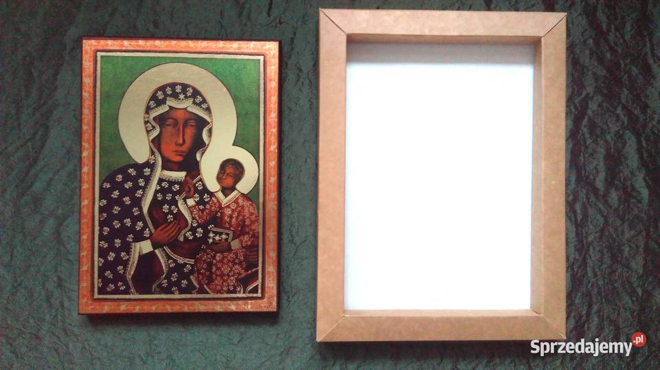 Ikona MB Częstochowska drewno 15x215 NOWA Pozostałe Białystok