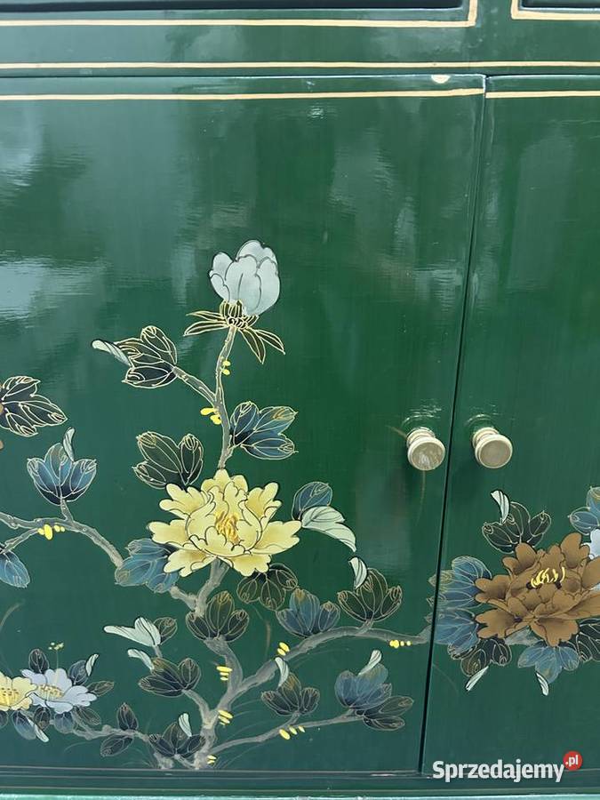 Vintage orientalny komplet ręcznie malowany mazowieckie Warszawa