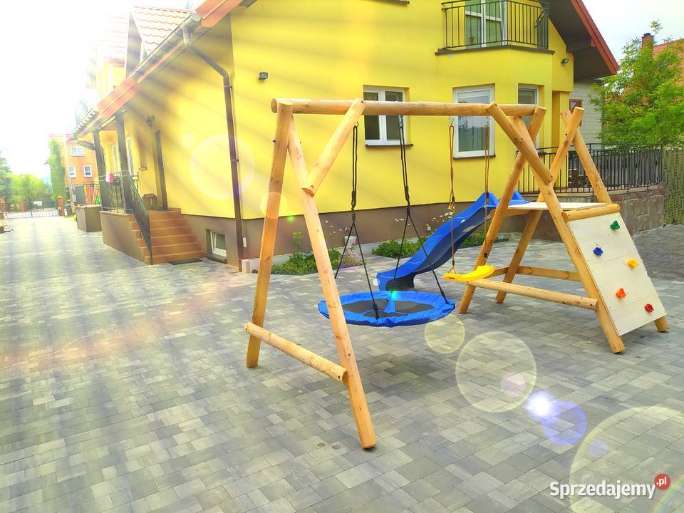 Plac Zabaw JUMBOMIKI 4xHuśtawka Ślizg Wspinaczka pomorskie Sopot