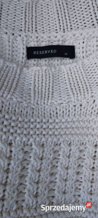 Sweter Reserved biały Piaseczno