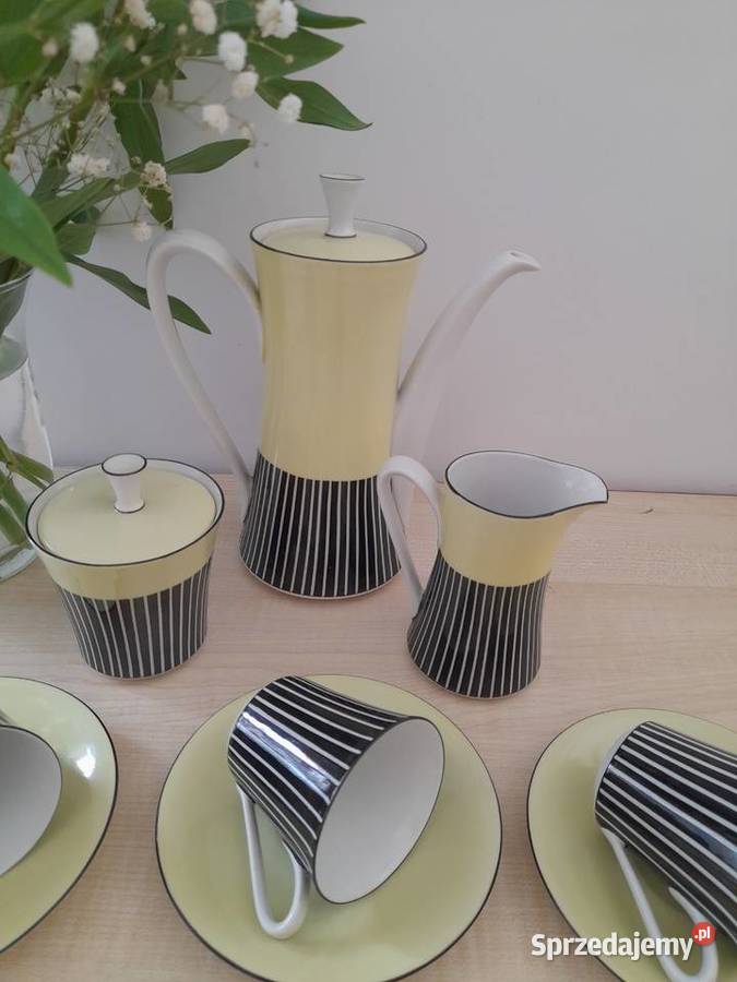 Porcelanowy serwis espresso Volkstedt lata Bogatynia