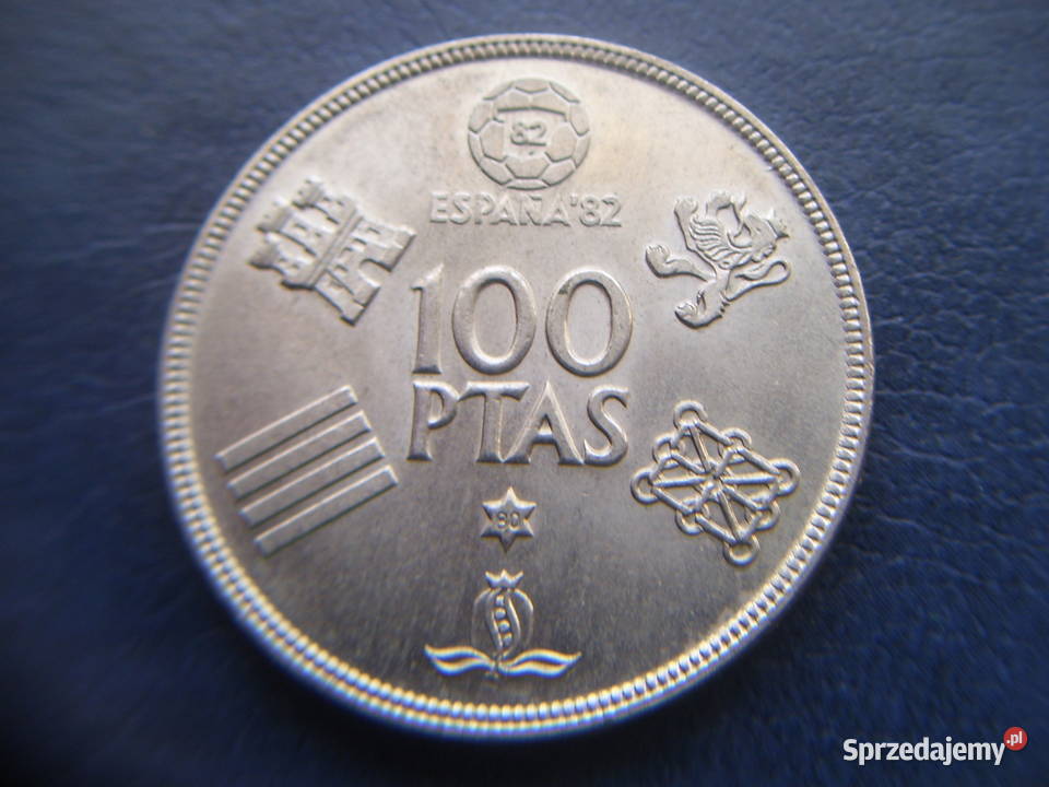 Stare monety 100 peset 1980 Mundial Hiszpania Lesko sprzedam