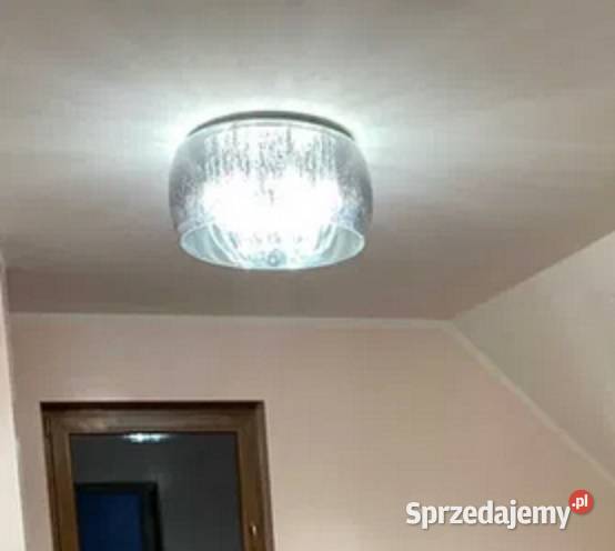 Lampa sufitowa szklo krysztal Lasowice Wielkie sprzedam