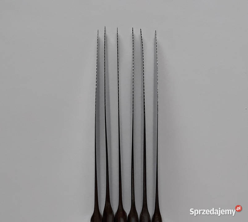 Noże obiadowe 3 PASECZKI PASKI Gerlach sztućce śląskie Dąbrowa Górnicza