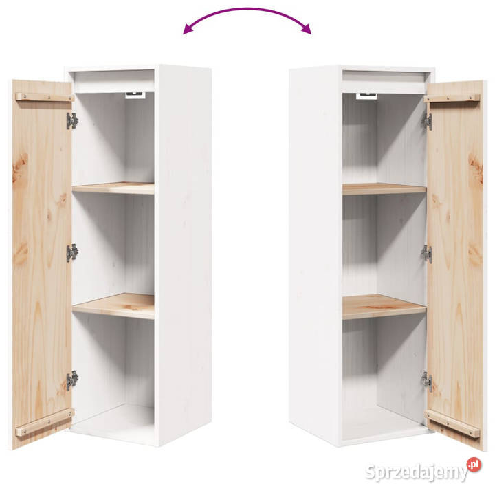 Szafki ścienne 2 białe 30x30x100 drewno sosnowe Warszawa sprzedam