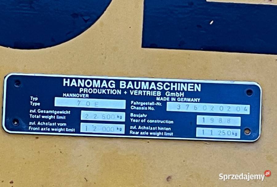 Ładowarka HANOMAG E70 Kołodziejewo