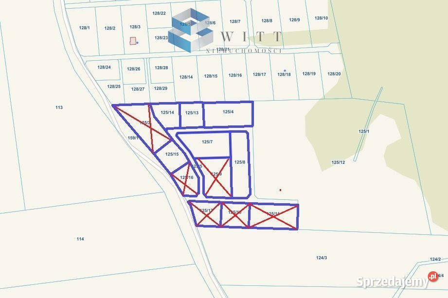 sprzedaży działki Elgnówko 1561m2