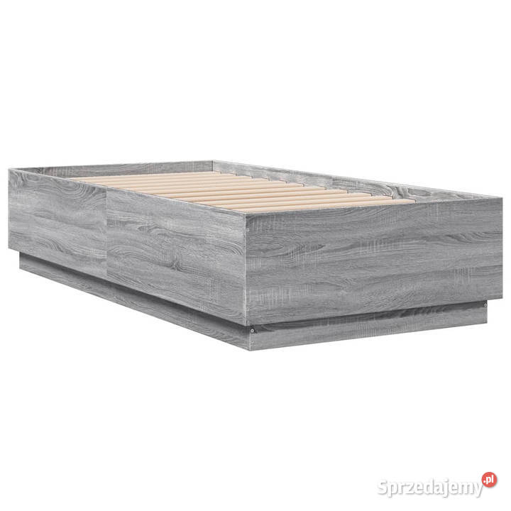 Rama łóżka z LED szary dąb sonoma 75x190 Warszawa